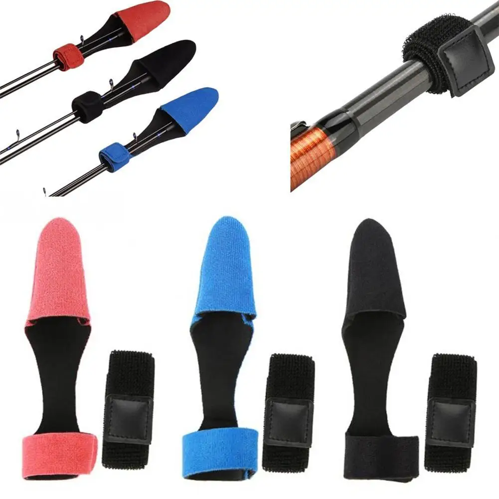 

Reusable Fishing Rod Tip Covers And Rod Tie Truss Cane Sleeves Pole Strap Fastener Glove Protector Case Outdoor Tool Accessories