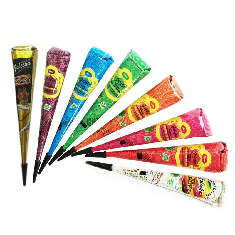 Хна паста конус красота мехенди для женщин палец тела крем краски DIY временный