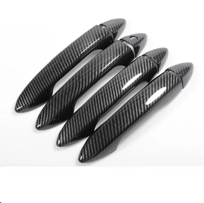 

8 шт./компл., карбоновые черные чехлы на ручки автомобиля для стайлинга автомобилей, отделка для Honda Accord 9th 2013 2014 2015 2016 2017
