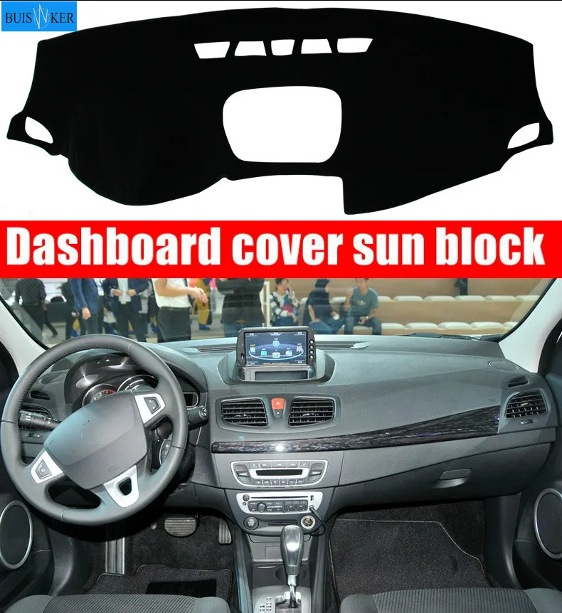 

for Renault Megane 3 III MK3 2008 - 2015 Coupe CC GT Dashboard Cover Sun Shade Non-slip Dash Mat Pad Carpet Interior Accessories