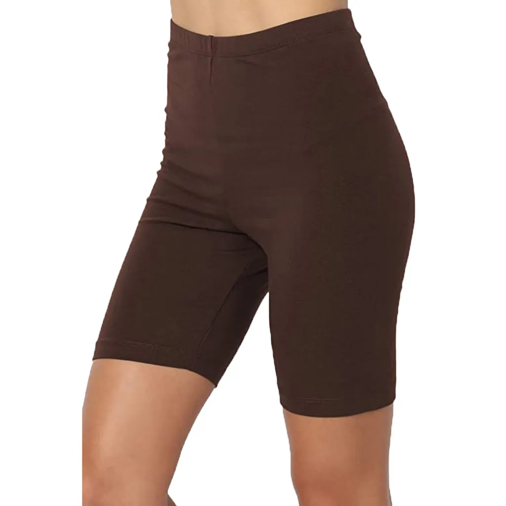 

Half Biker Shorts Women Black High Waist Solid Tight Short Femme For Sports Active Jogger Fashion Casual Pants Summer Clothes