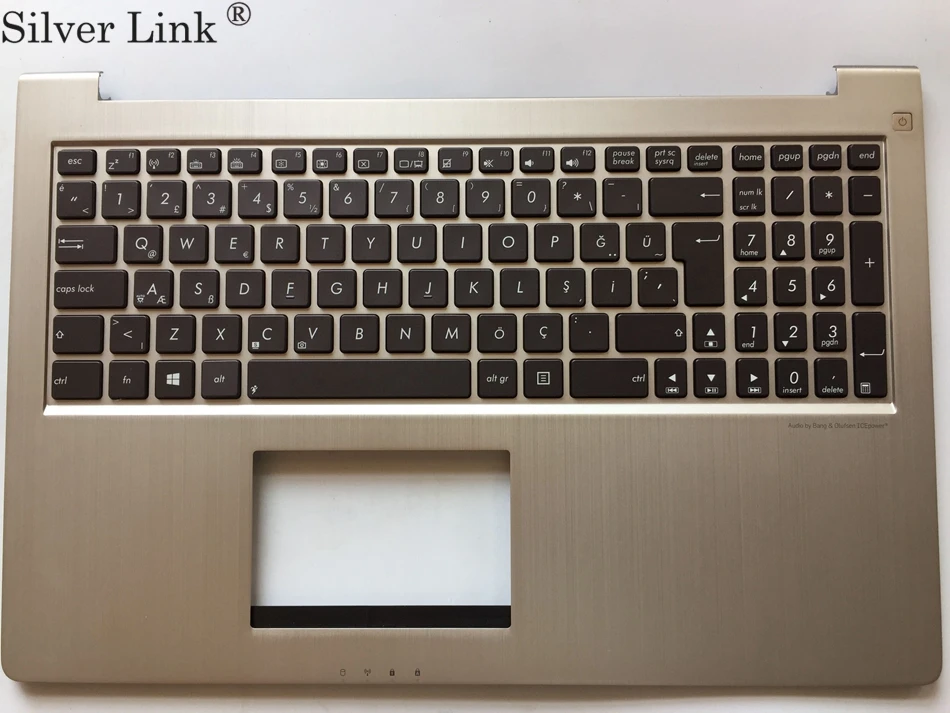 TR Турецкая подсветка клавиатура для ноутбука ASUS UX51 UX51VZ подставка рук с