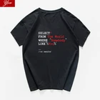 Футболка мужская хлопковая, забавная уличная одежда с изображением кого-то, где ты, Харадзюку