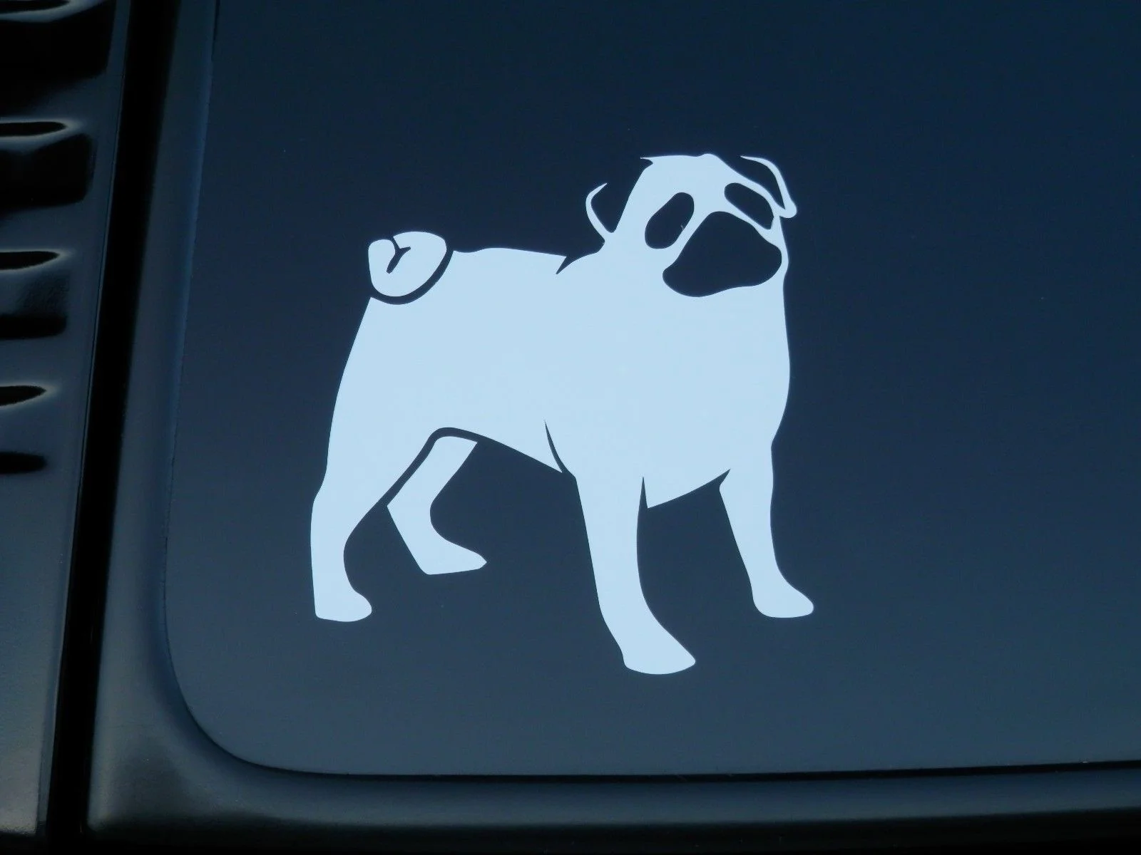 

For Pug Dog Vinyl Sticker Decal (V171) Choose Size and Color !! Pet Puppy Adopt Car Styling