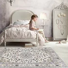 Элегантный дворец принцесса персидский этнический стиль серый бежевый низ гостиная прикроватный коврик для спальни коврик