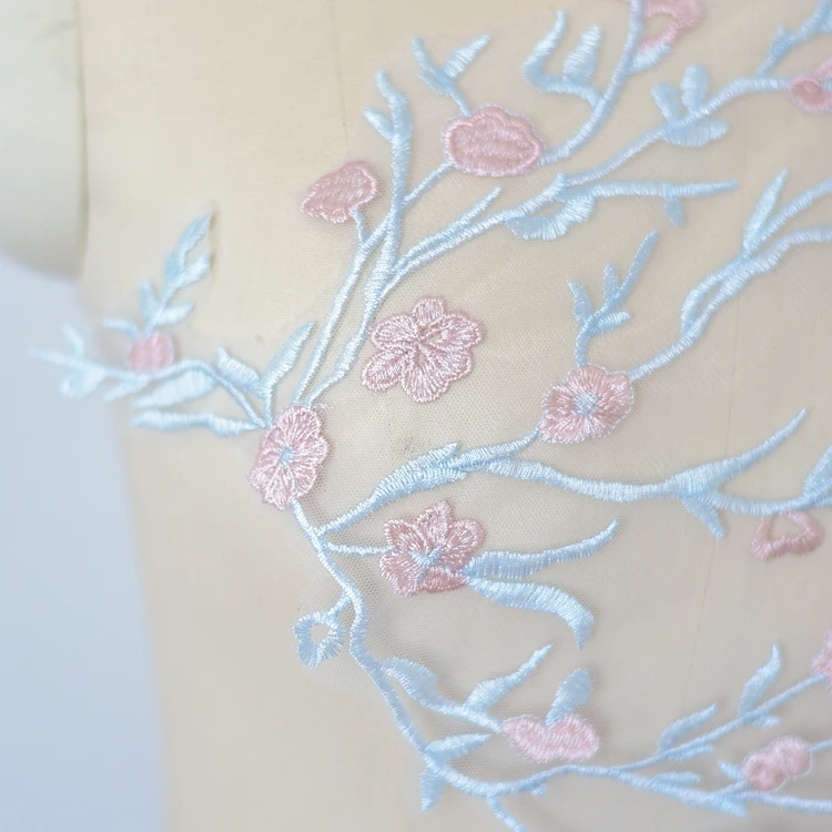 1 шт. кружевная нашивка с цветами для свадебного платья | Дом и сад