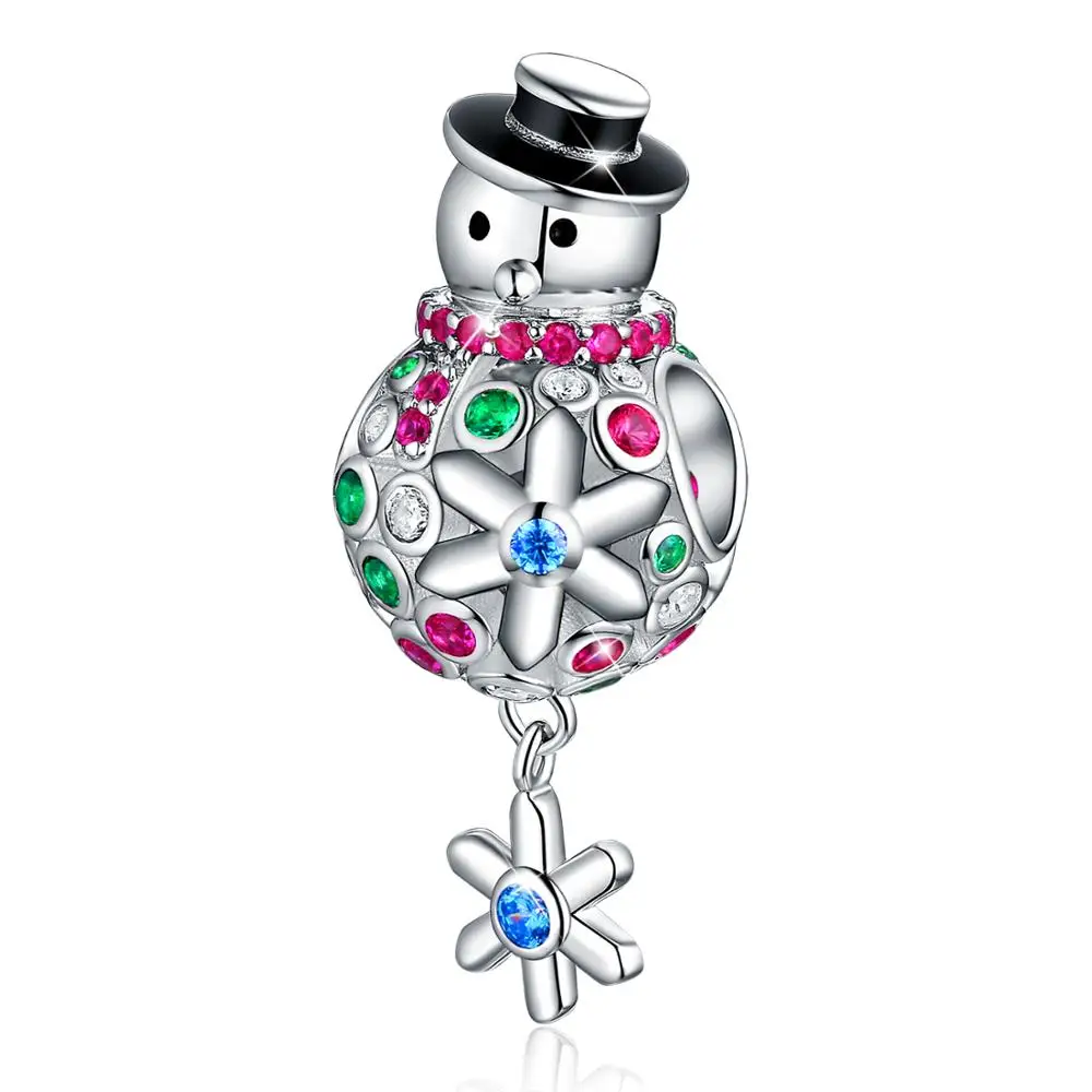 

ANNA QUEEN Christmas Snowman Charm Charm Beads fit for Women Bracelets FQ0042