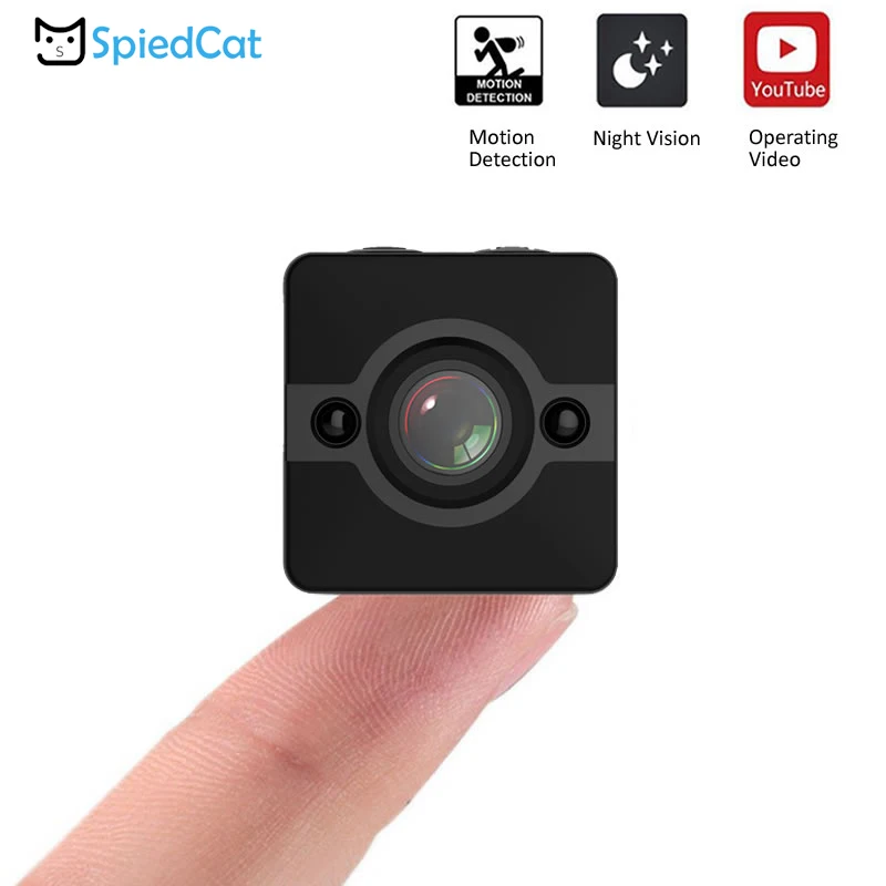 Мини камера ночного видения с датчиком водонепроницаемая видеонаблюдения