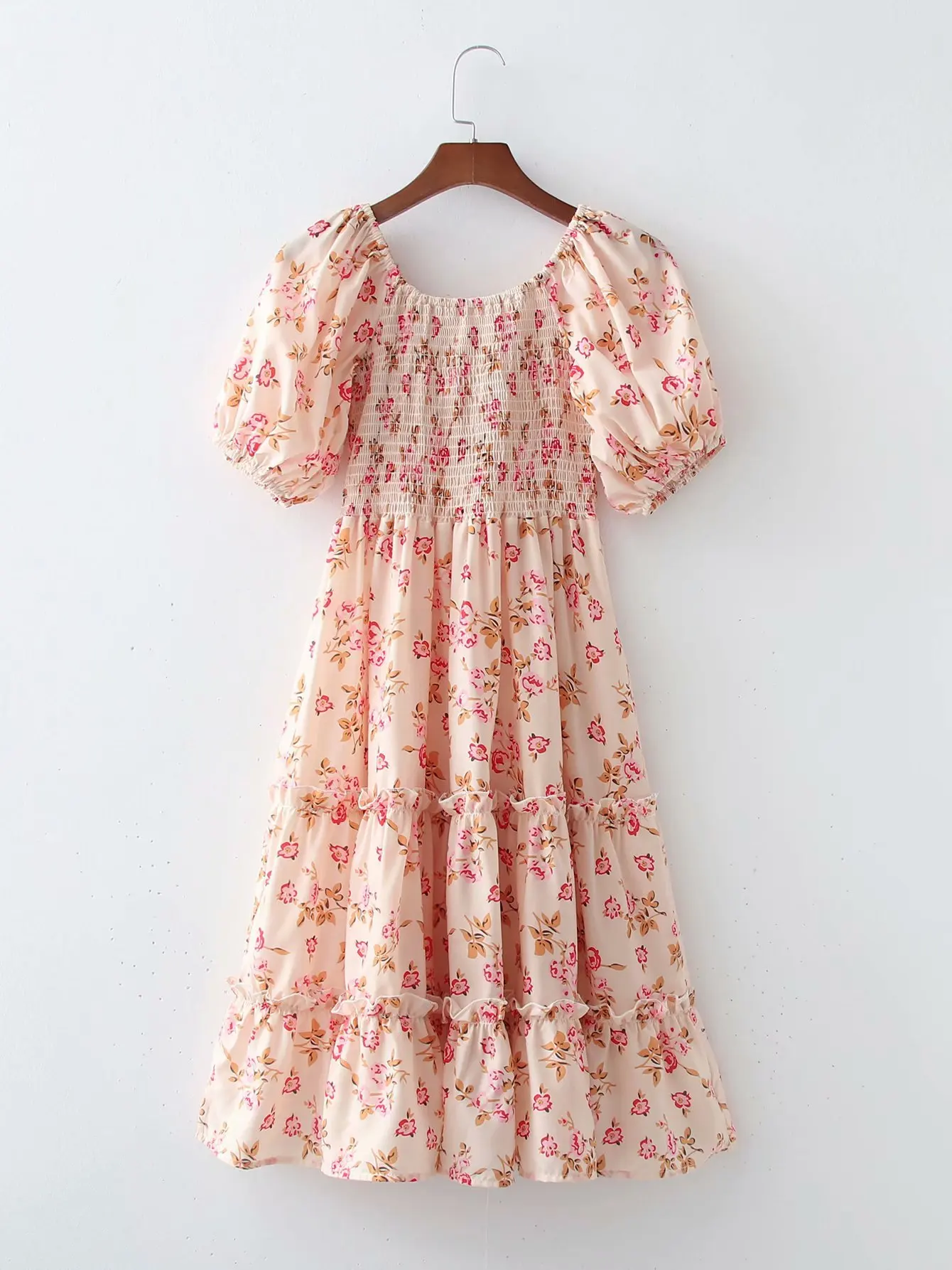 Женское платье с цветочным принтом весеннее в европейском и американском стиле