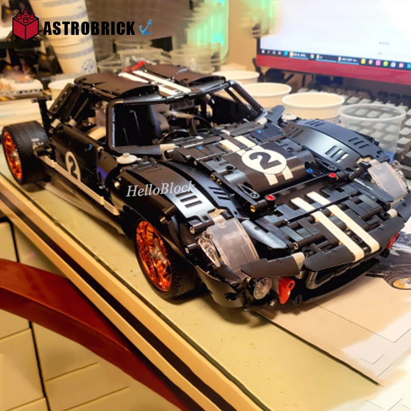 GT40 ROADSTER MK I 1967 США гоночный автомобиль MOC строительные блоки спортивная машина