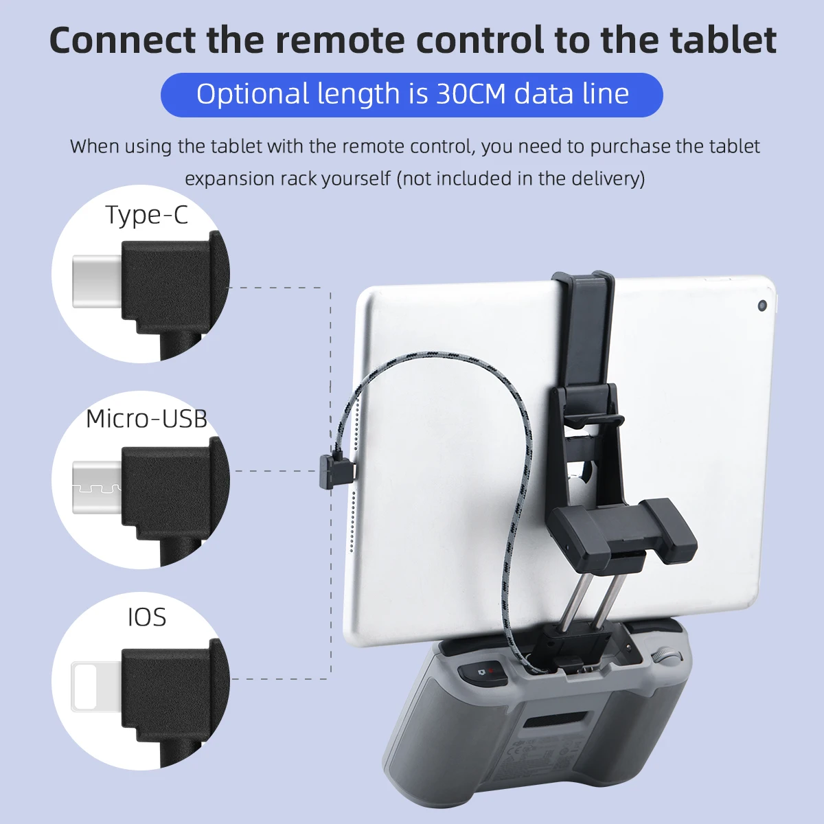 OTG кабель для передачи данных 15/30 см IOS/Type-C/Micro-USB Кабель-адаптер планшета телефона