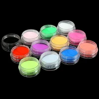 12 mix color set nail art glitter powder dust for uv gel acrylic decoration tips nail art flakes dust decoration
