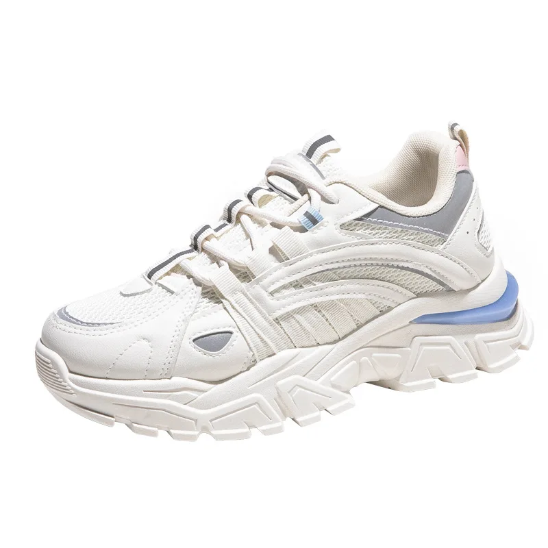 

Mesh Breathable Casual Sneakers Women New Korean Old Dad Shoes Harajuku Style Thick Bottom Student Shoes Women Footwear