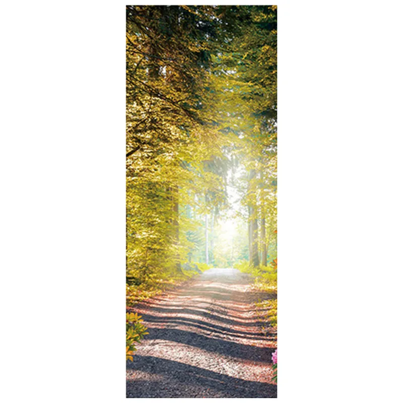 77*200 см виниловая настенная роспись с дверью природный пейзаж солнечная тропа на