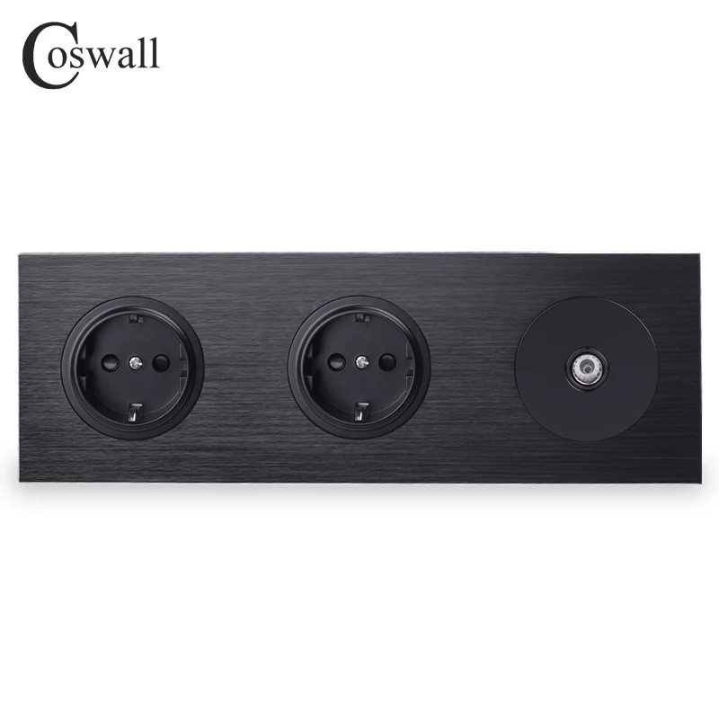 Настенная розетка с заземлением и 1 розеткой 16 А|Электрические розетки| |