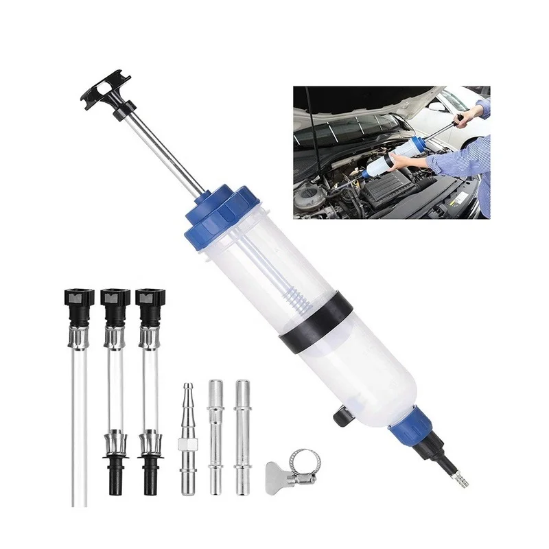 

1.5L oil change inspection syringe, hand-drawn dual purpose suction gun, fuel gun, engine gear box, oil pump tool 200cc/500cc