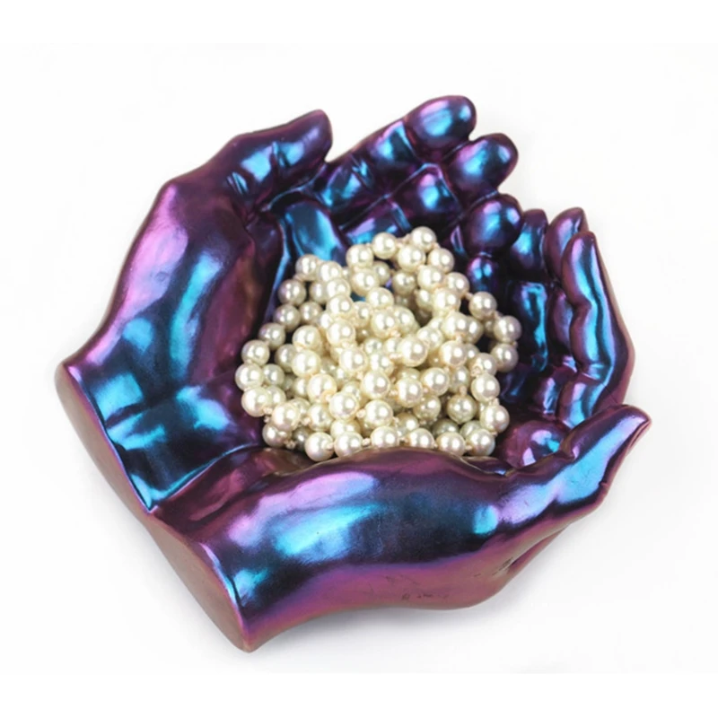 

Double Hands Ashtray Crystal Epoxy Resin Mold DIY Dish Casting Silicone Mould M2EA