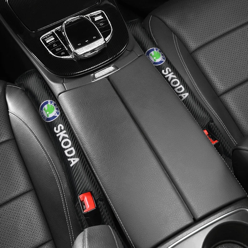 

1/2PCS Car Seat Gap Plug Leak proof Strip Gap Filler Pad For Skoda Octavia A5 A7 RS Fabia Superb rapid Kodiaq Auto Accessories