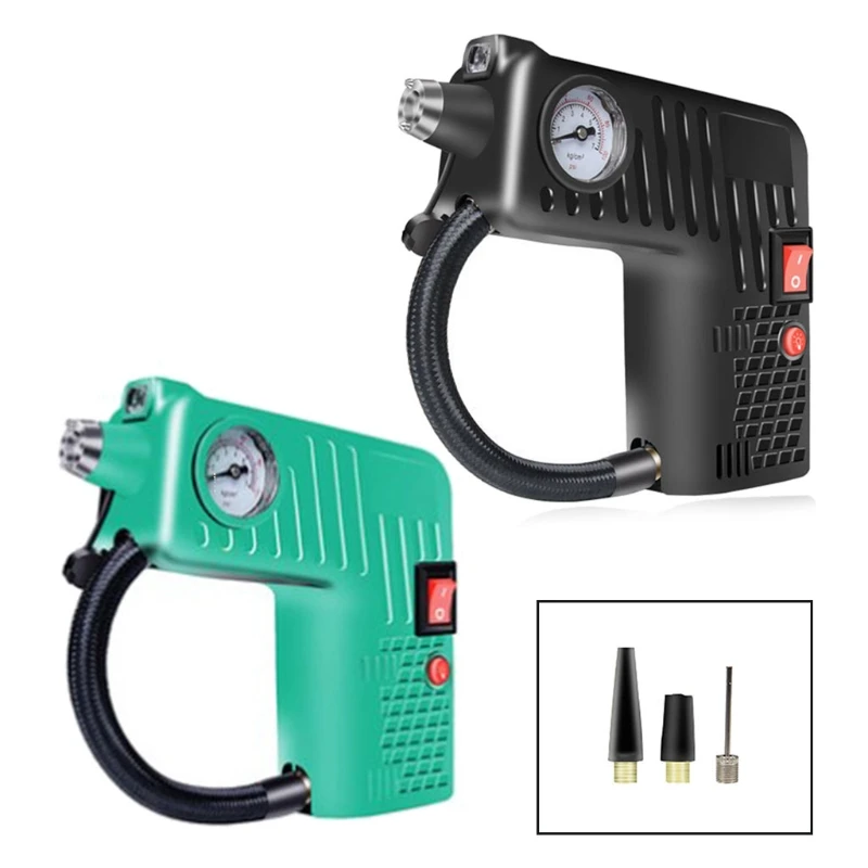 

12V Handheld Air Compressor for Car Multifunctional Air Pump Tire Inflator with Bright Emergency Flashilight