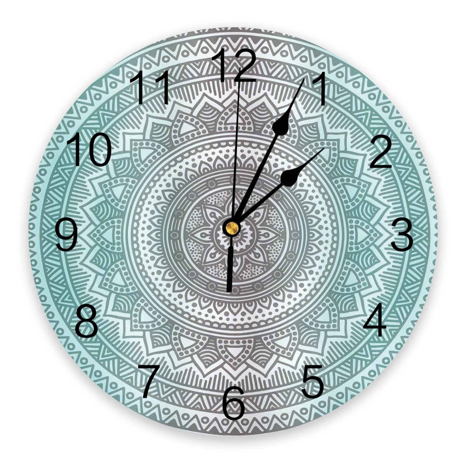 

Mandala Pattern Gradient Wall Clock Home Decor Bedroom Silent Oclock Watch Wall Digital Clock Wall Clock Modern Design