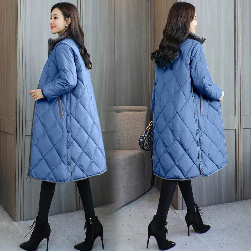 Coat Women  Ladies Coats and Jackets Mid-length 2021 New Anti-season Cotton-padded Jacket  Thick Over-the-knee