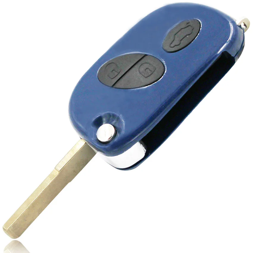 Умный откидной ключ с 3 кнопками пустой чехол для ключей дистанционным