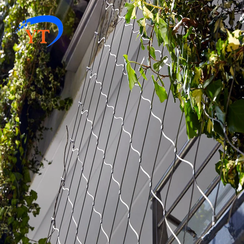 Гибкая веревочная сетка из нержавеющей стали для безопасности сада/сетка