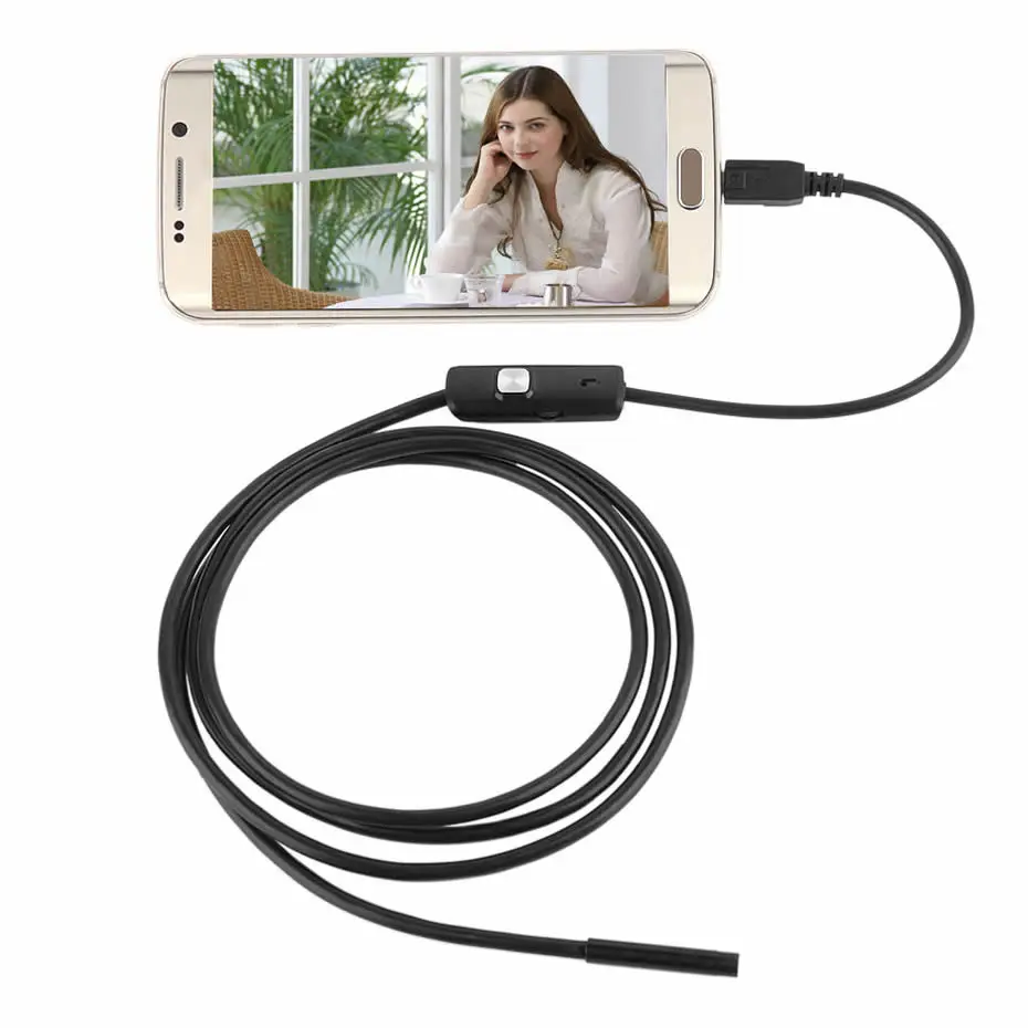 7 0 мм эндоскоп автомобильный Камера Usb смартфон на Android Cn вилка мягкой проволоки