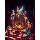 Набор для алмазной живописи 5D сделай сам, мультяшная фея, принцесса, вышивка крестиком, привлекательная девушка, мозаика, аксессуары для украшения дома, подарки