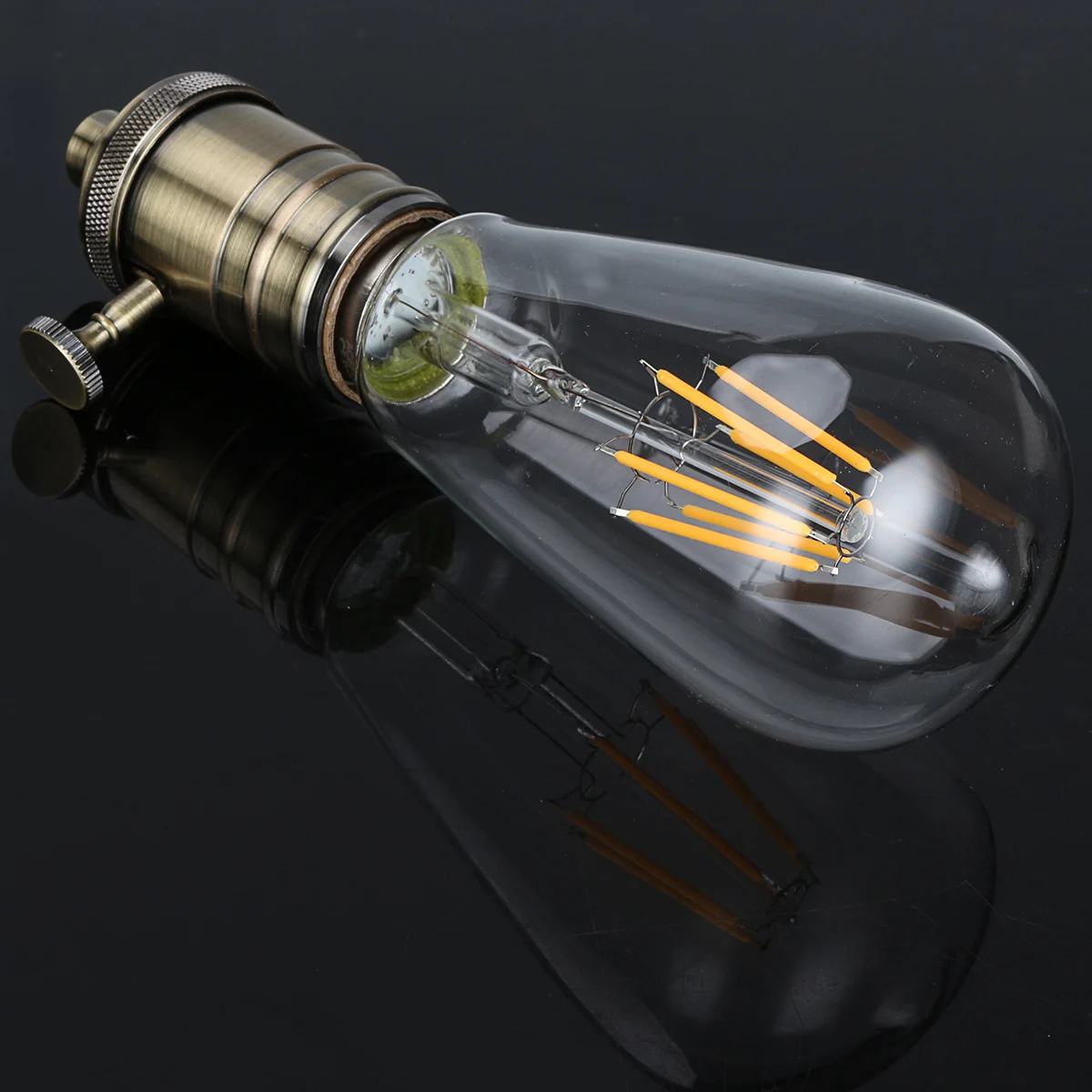 GreenSun 5 шт. Серебряный E26/E27 патрон лампы держатель Edison промышленный светильник