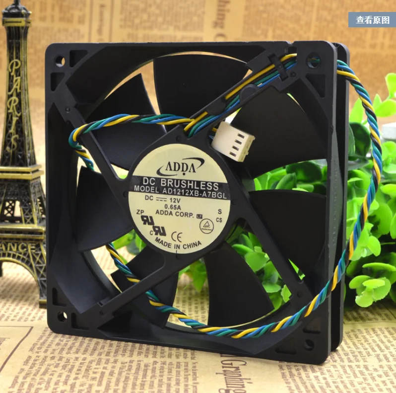 

Аутентичные AD1212XB-A7BGL 12025 12V 0.65A четыре линии PWN регулятор температуры
