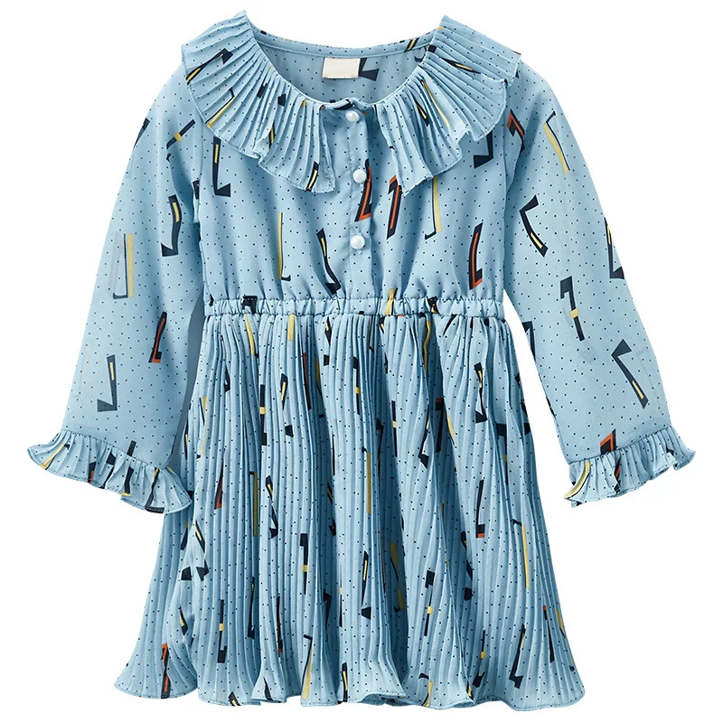 Шифоновое платье с оборками для девочек-подростков Платья цветочным принтом