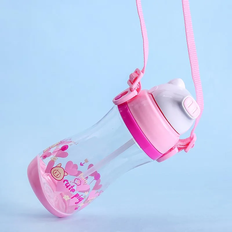 500 мл мультяшная свинья Детская обучающая бутылка для питья детский талреп