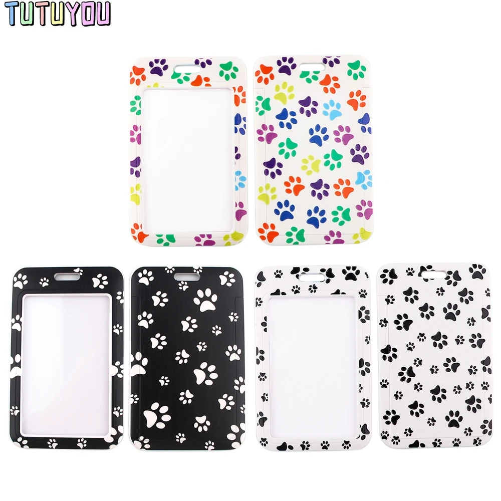 

1pcs PC2982 Creative Puppy Paw Print Lanyard ID Badge Holder Cartoon Gym Mobile Phone Straps USB Badge Holder DIY Hang Rope