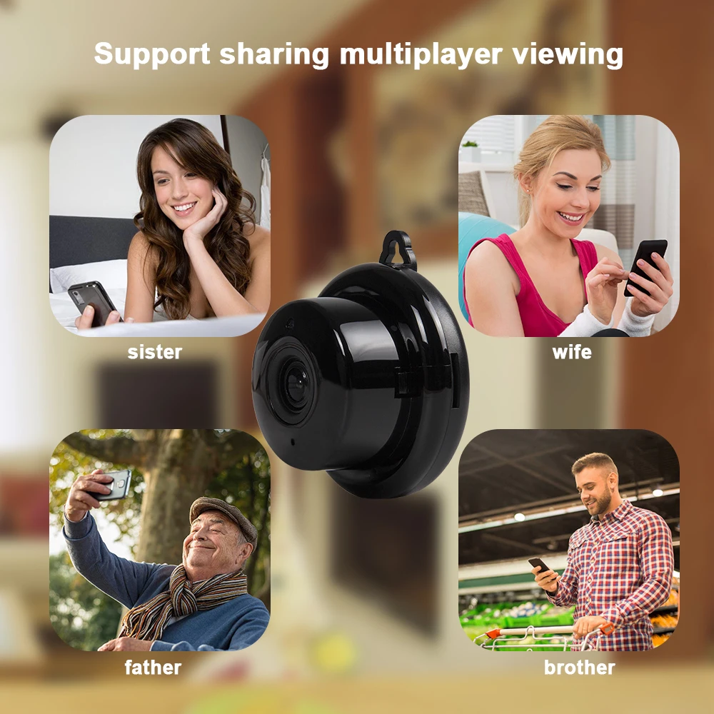 Мини Wifi IP камера 720P HD беспроводная домашняя сеть безопасности CCTV микро камера наблюдения ИК ночного видения детский монитор
