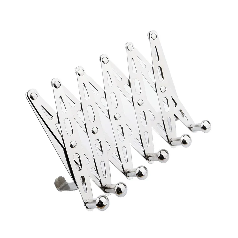 

Stainless Steel Door Behind The Hook Rack Coat Hat Storage Organize Key Holder Wall Door Hangers Hat Organizer
