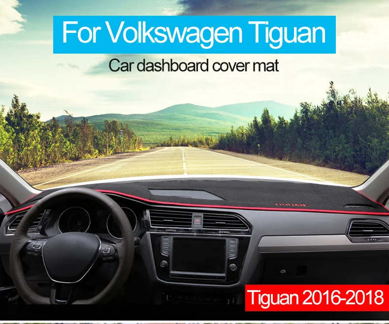 Для Volkswagen VW Tiguan 2009- приборной панели автомобиля крышка затенение коврик козырек от солнца коврик ковер аксессуары для интерьера