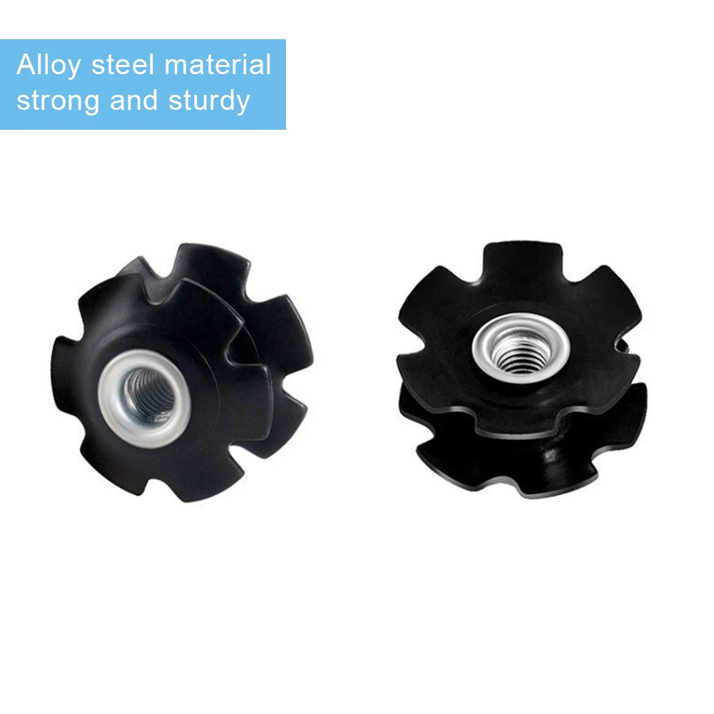 

1/3/5pcs Cycling Star Nut Steerer Tube Flangled Nut MTB Road Bike Headset Flower Nut for 28.6mm Front Fort Bike Part Accessories