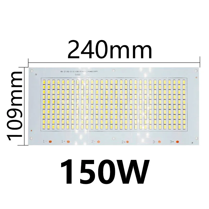 150W 240x109mm SMD5730 светодиодный светильник с кристаллами 50 Вт, 100 Вт, 150 Вт, 200 Вт, высокомощный Светодиодный прожектор COB 30-36 в для точечного светильника, точечный светильник, уличный светильник - Испускаемый цвет: 150W 240x109mm
