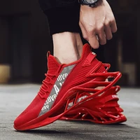 2021 hot sell breathable fashion running shoes for men blades flying woven tide shoes height increasing cushioning mens sneakers