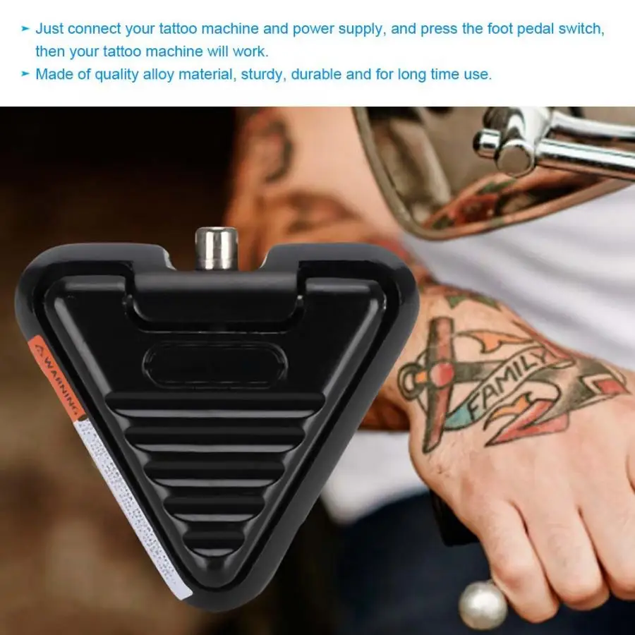 Профессиональный треугольный ножной переключатель для татуировки с зажимом RCA