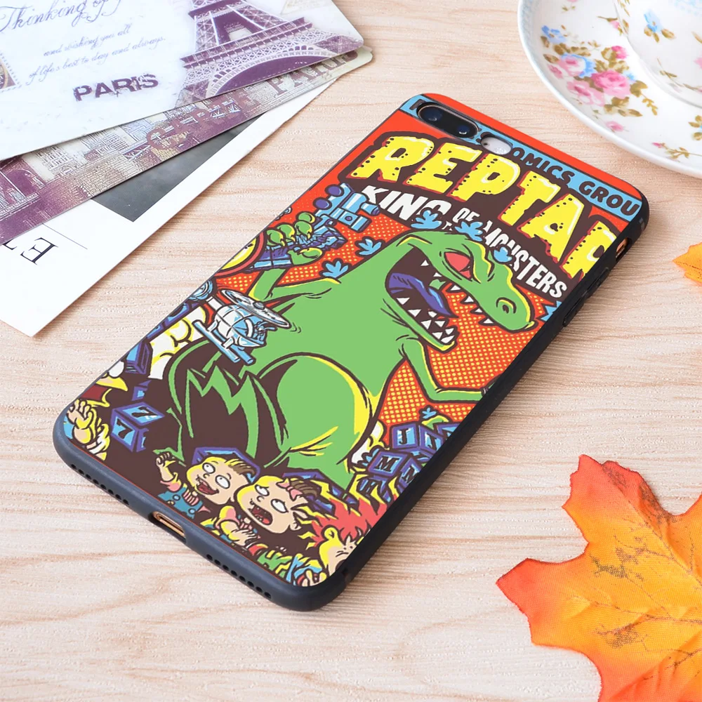 Reptar King of the Monsters Print Soft Silicone Matt Case For Apple iPhone Case
