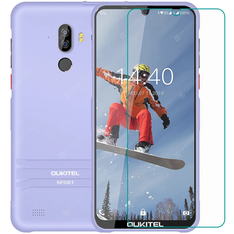 Закаленное стекло для Oukitel Y1000 / профессиональная защитная пленка 9H