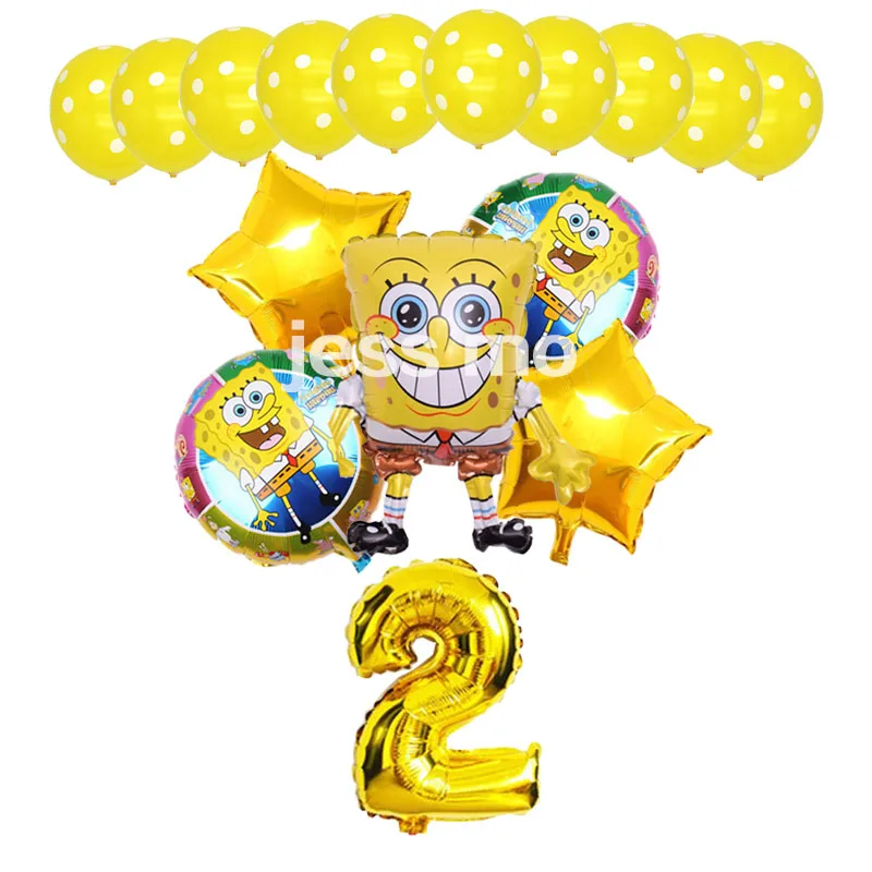 Шаровары с рисунком Губка Боб воздушные шары детский воздушный шар для вечеринки