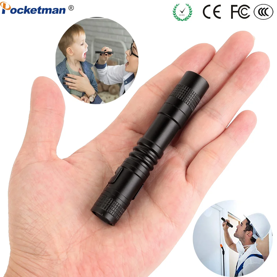 Медицинский портативный мини фонарик суперъяркий маленький ручной