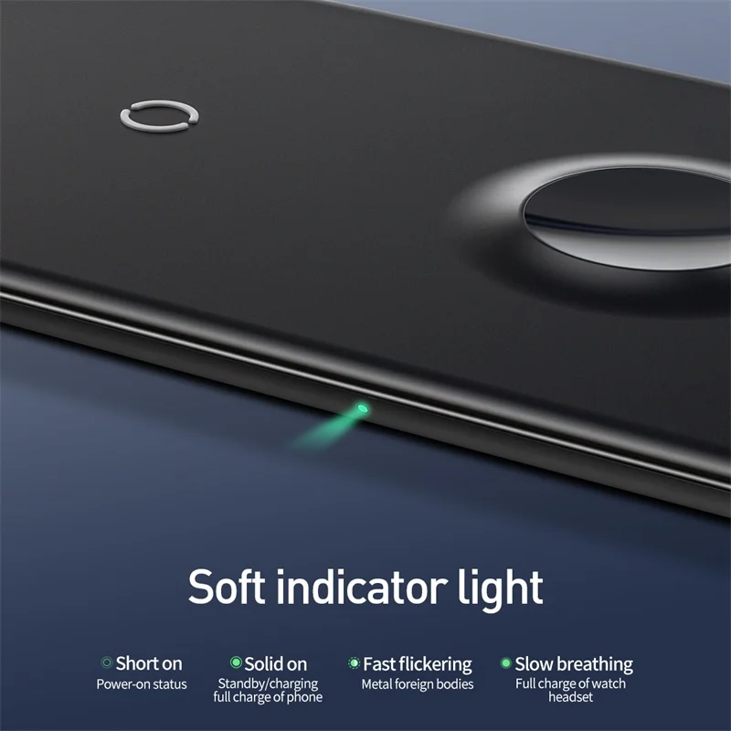 Xiaomi Qi Беспроводное зарядное устройство Быстрая Беспроводная Полная нагрузка 3 в 1