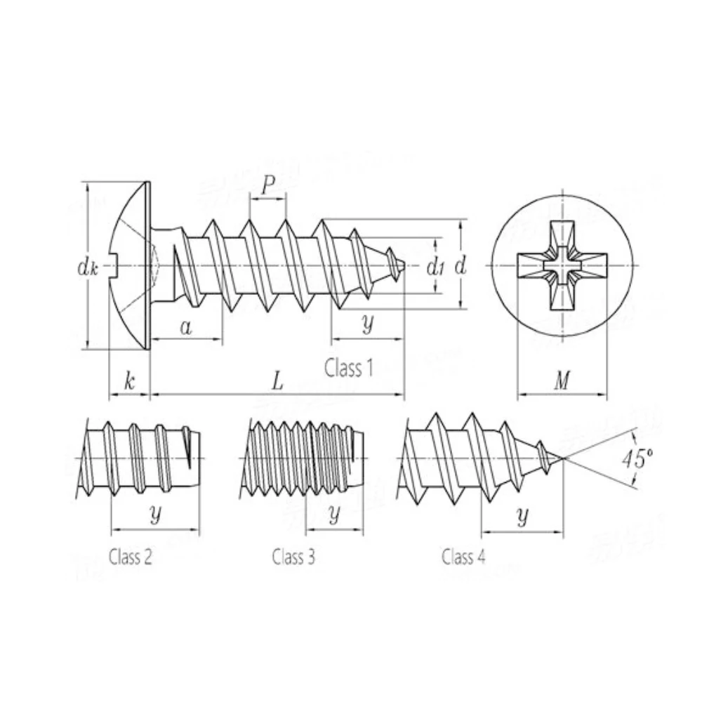 50 шт./лот из чистого титана M4 * L крестообразные утопленные большие плоские