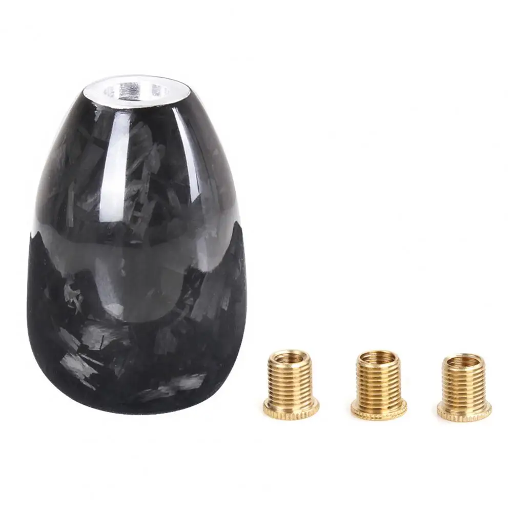 

Compact Practical Elliptical Ball Gear Lever Stick Carbon Fiber Stick Knob Modified Part for Automotive