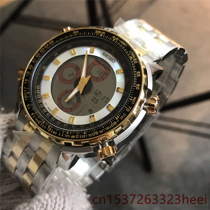 

SEIKO watch men's skeleton automatic mechanical AAA watch gold skeleton retro men's women watch quartz watch