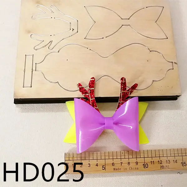 HD025 и большим бантом 4 дюймовый галстук бабочка режущая пластина высечки из